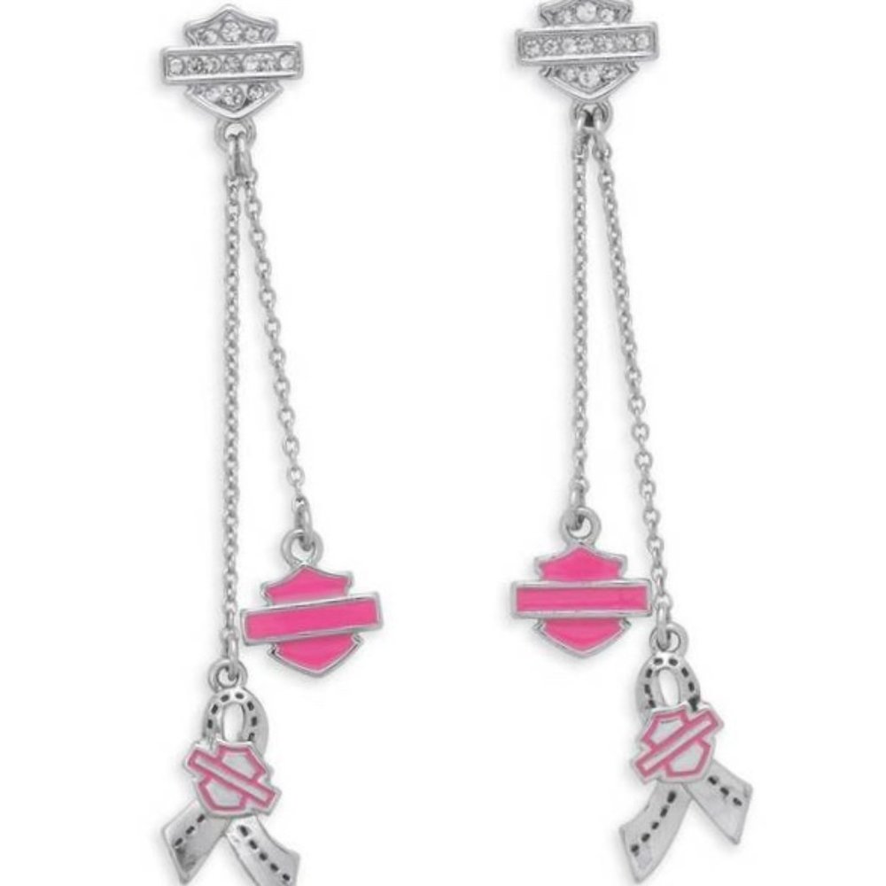 NWT Harley-Davidson Bar & Shield Charm Earrings